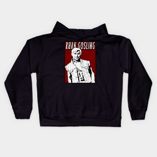 Vintage Retro Ryan Gosling Kids Hoodie